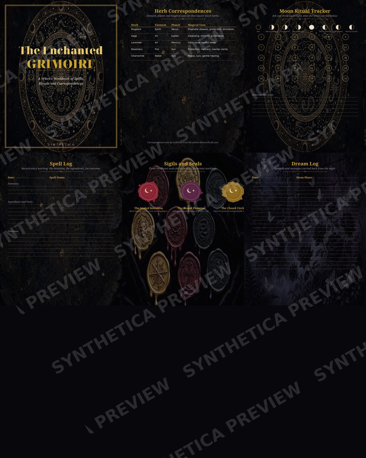 The Enchanted Grimoire, watermarked preview