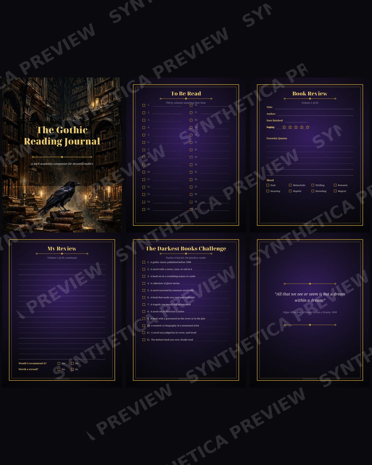 The Gothic Reading Journal, watermarked preview